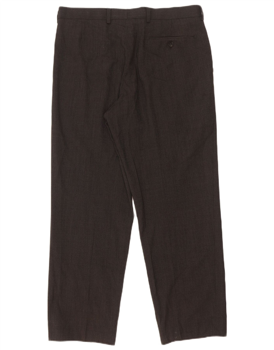 Gerade Herren-Anzughose von Marks & Spencer, W34, L29, grau, Polyester