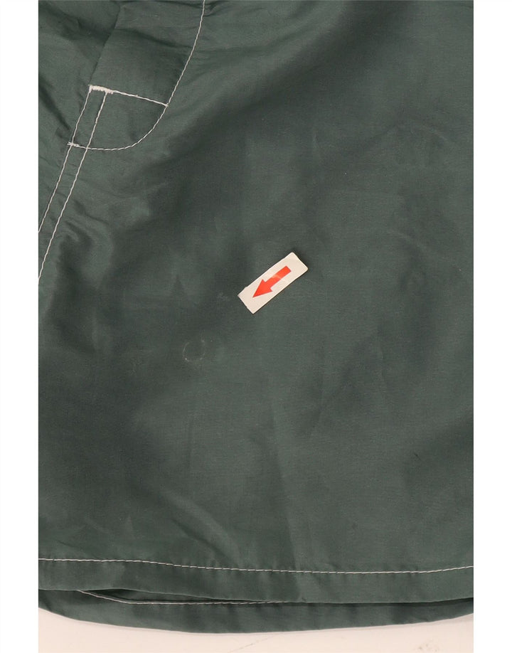 Sundek Herren-Badeshorts aus mittelgrünem Colourblock-Nylon