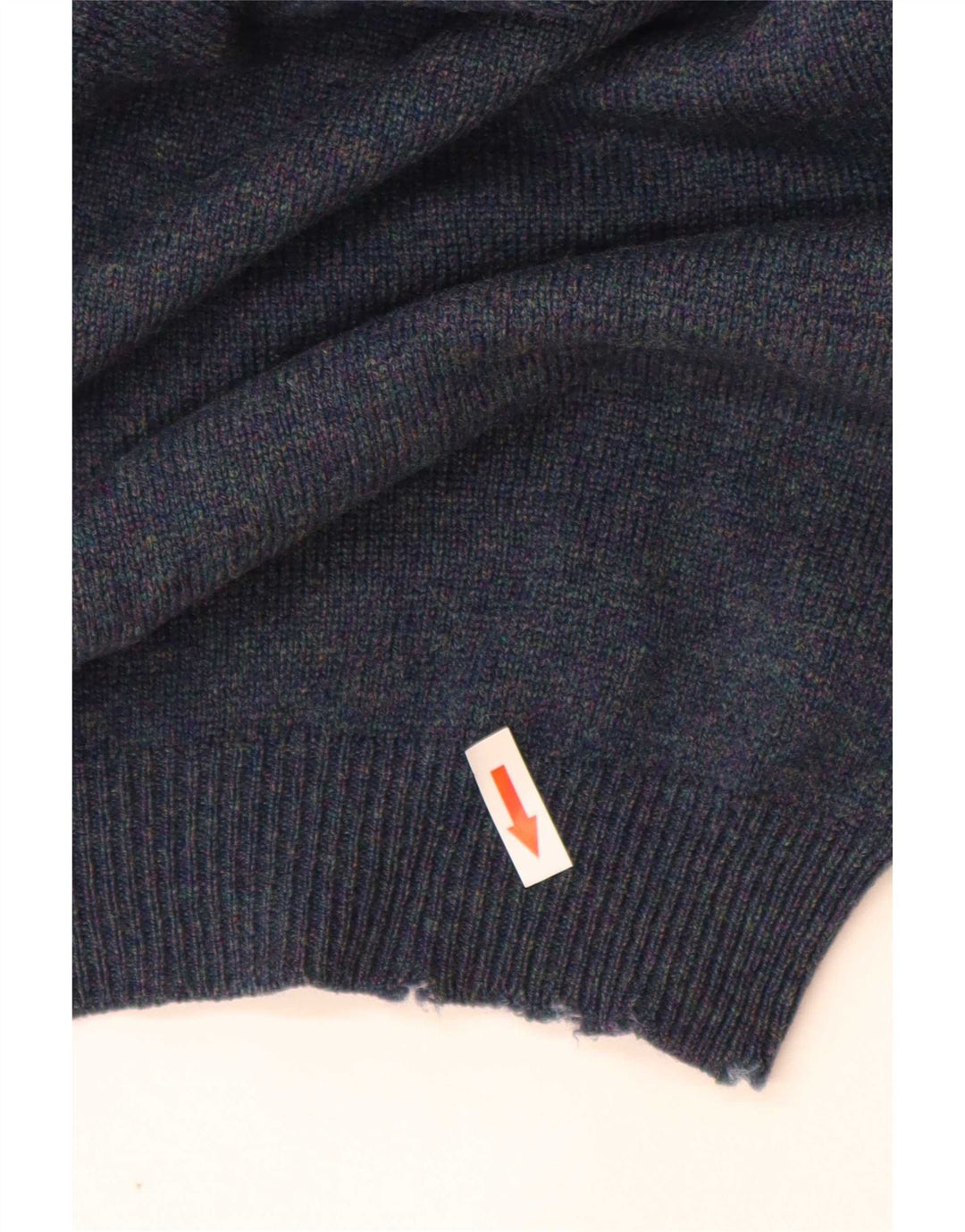 Marks & Spencer Herren-Pullover mit Rundhalsausschnitt, Mittelblaue Lammwolle