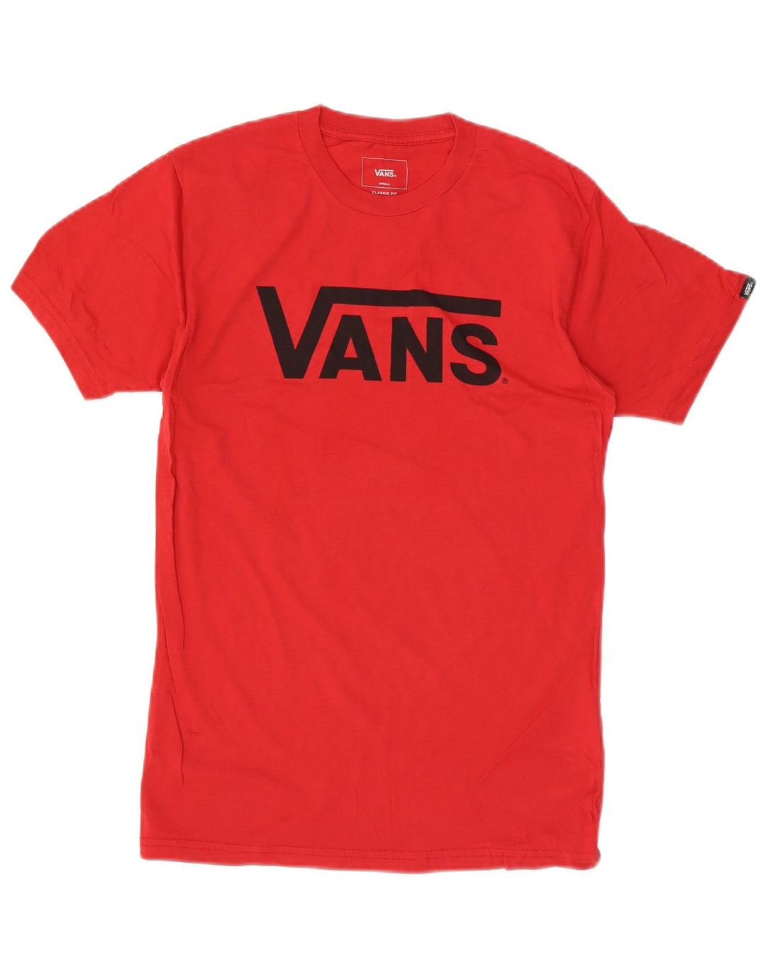 VANS Herren-T-Shirt mit klassischer Passform, Grafik, Größe S, Rot, Baumwolle
