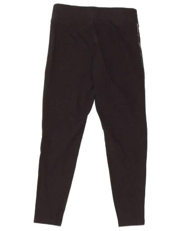 Marks & Spencer Damen Crop Leggings UK 8 Small Schwarze Viskose