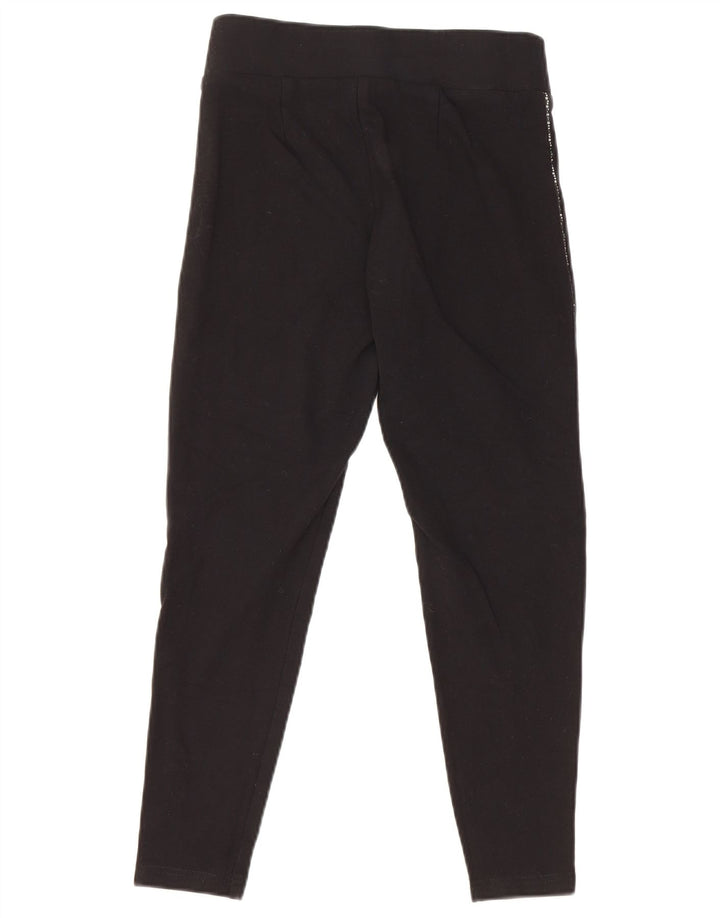Marks & Spencer Damen Crop Leggings UK 8 Small Schwarze Viskose