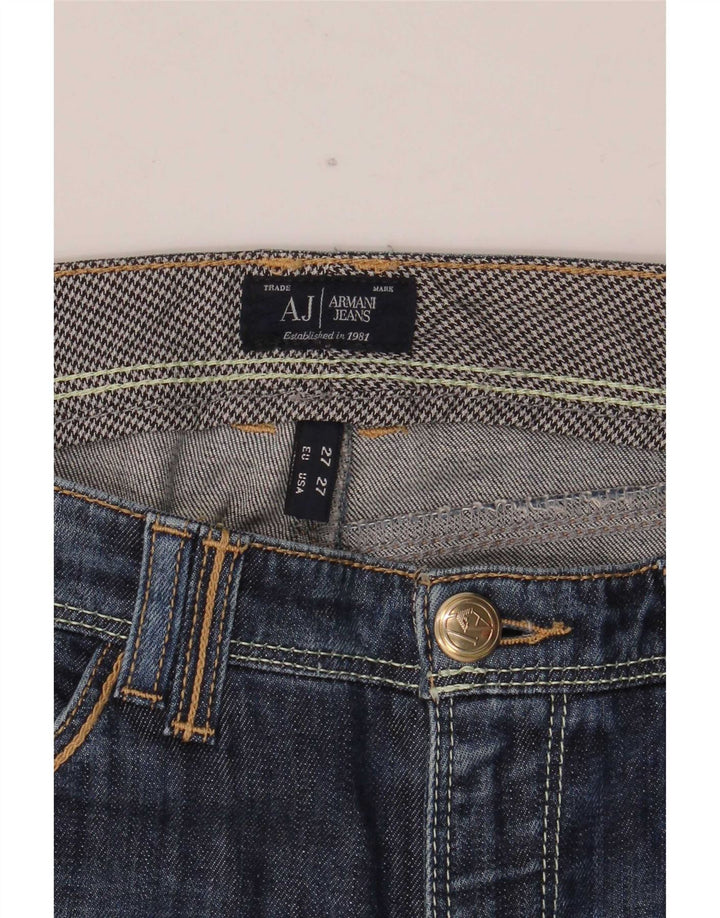 Armani Damen Slim Jeans W27 L30 Blau