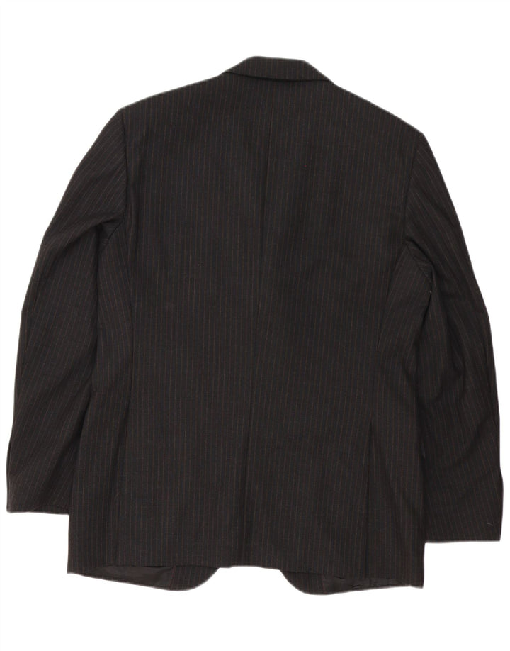 Ing Loro Piona & Co. Herren 3-Knopf-Blazerjacke IT 50 Large Schwarz gestreift