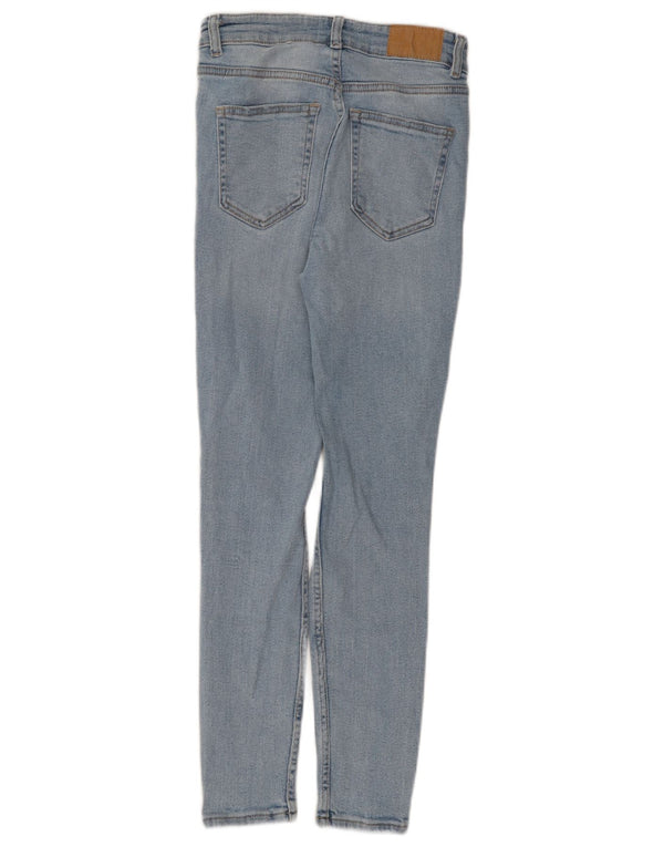 Zara Damen Distressed Skinny Jeans EU 38 Small W28 L26 Blaue Baumwolle