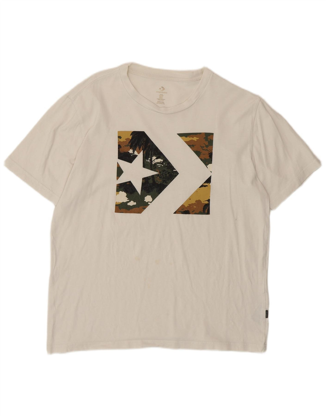 Converse Herren-T-Shirt mit Grafik, mittelweiße Baumwolle
