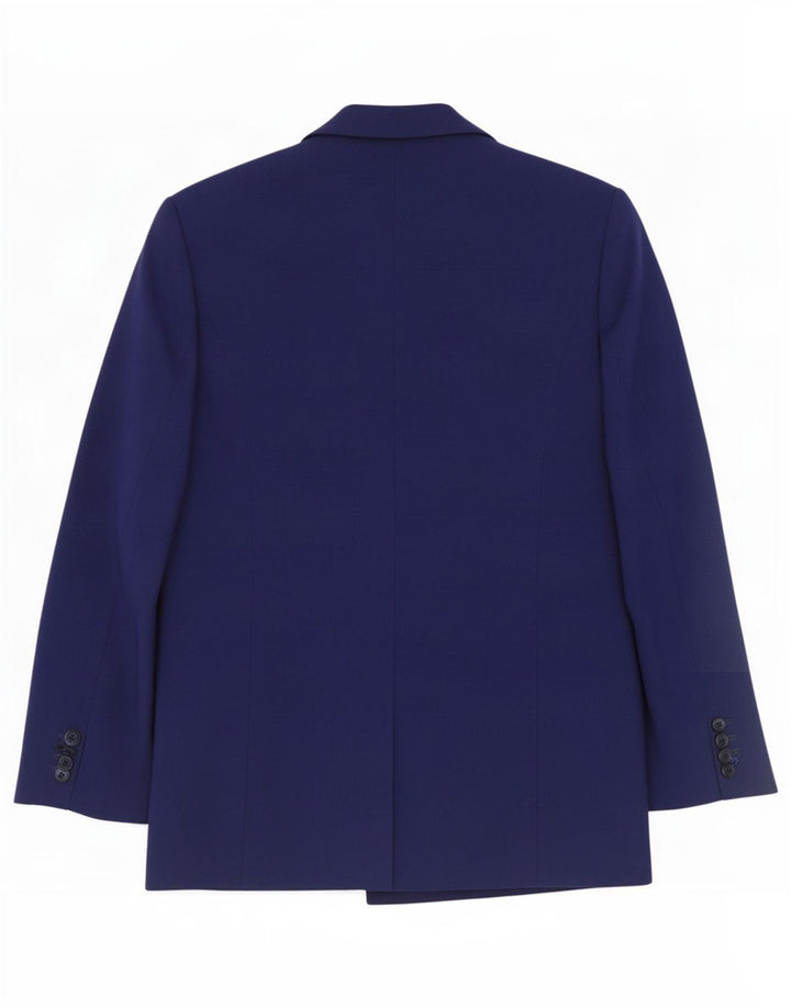 Jacques Vert Damen 5-Knopf-Blazerjacke UK 12 Mittelblaue Wolle