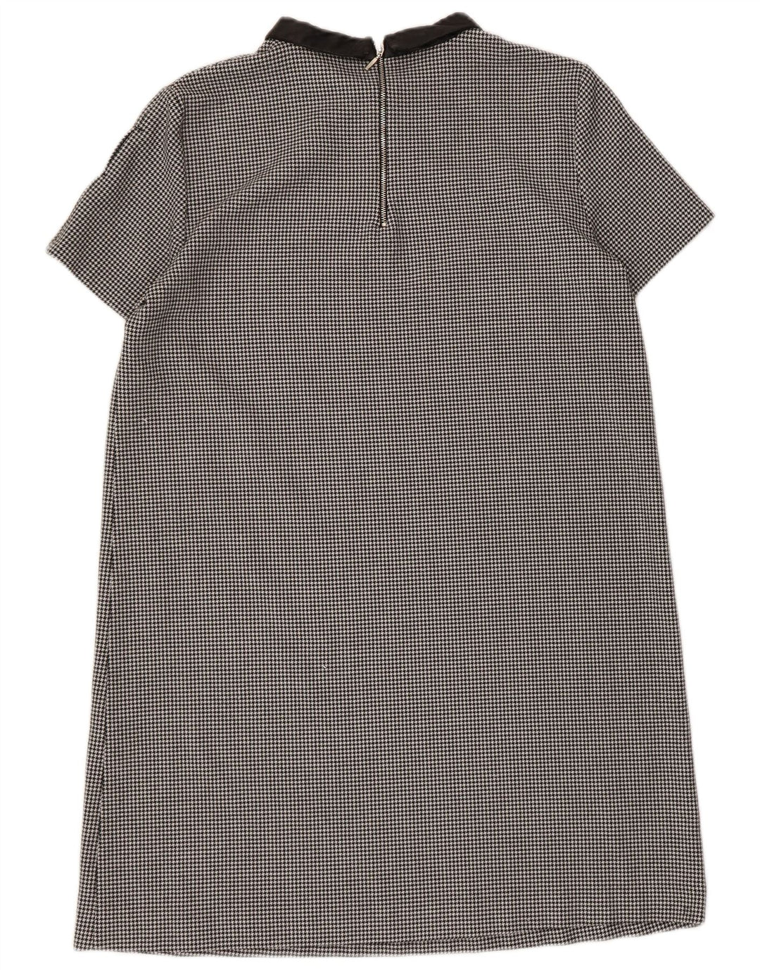 Zara Damen Etuikleid UK 14 Large Schwarzer Hahnentritt-Polyester