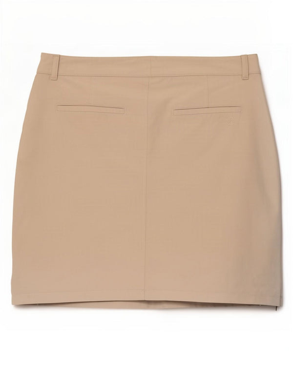 Timberland Damen Minirock UK 10 Small W30 Beige Baumwolle