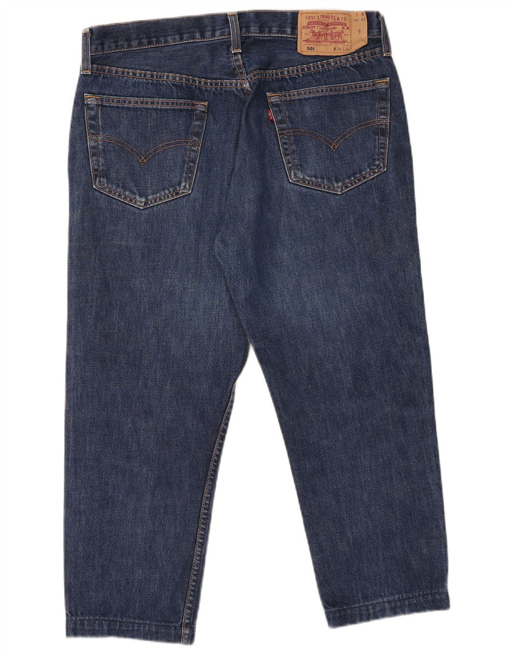 Levi's Herren 501 Capri Jeans W36 L22 Blaue Baumwolle