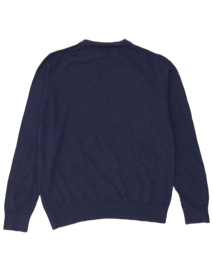 Marks & Spencer Damen-Pullover mit Rundhalsausschnitt, Gr. 10, Marineblau