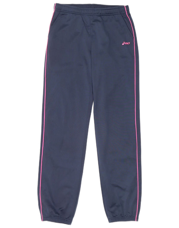 Asics Damen Trainingshose Jogger UK 12 Medium Marineblau Polyester