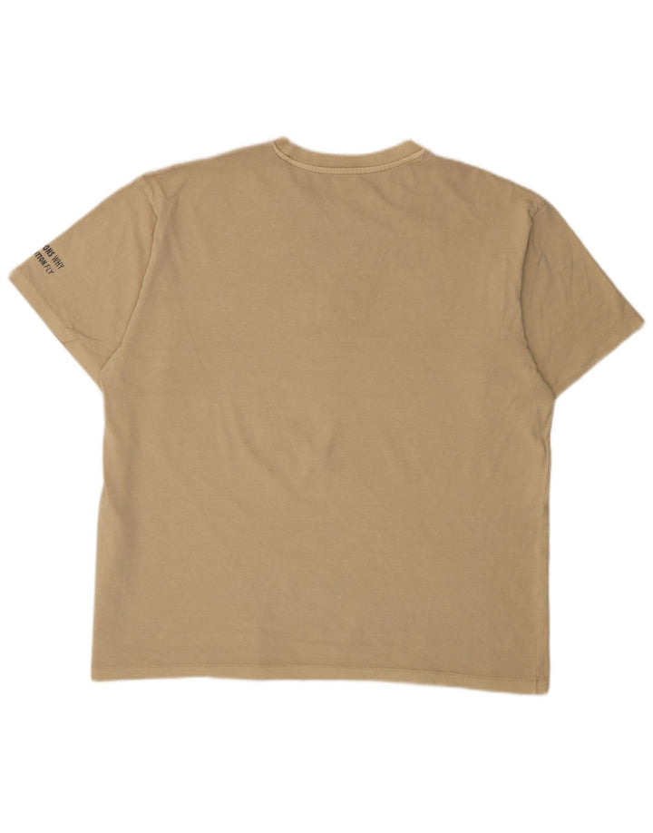 Levi's Herren-T-Shirt mit Grafik, Größe L, beige, Baumwolle