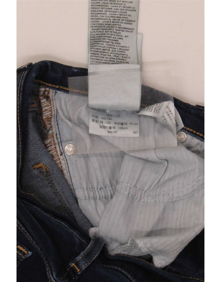 Levi's Damen Skinny Jeans W31 L30 Marineblaue Baumwolle