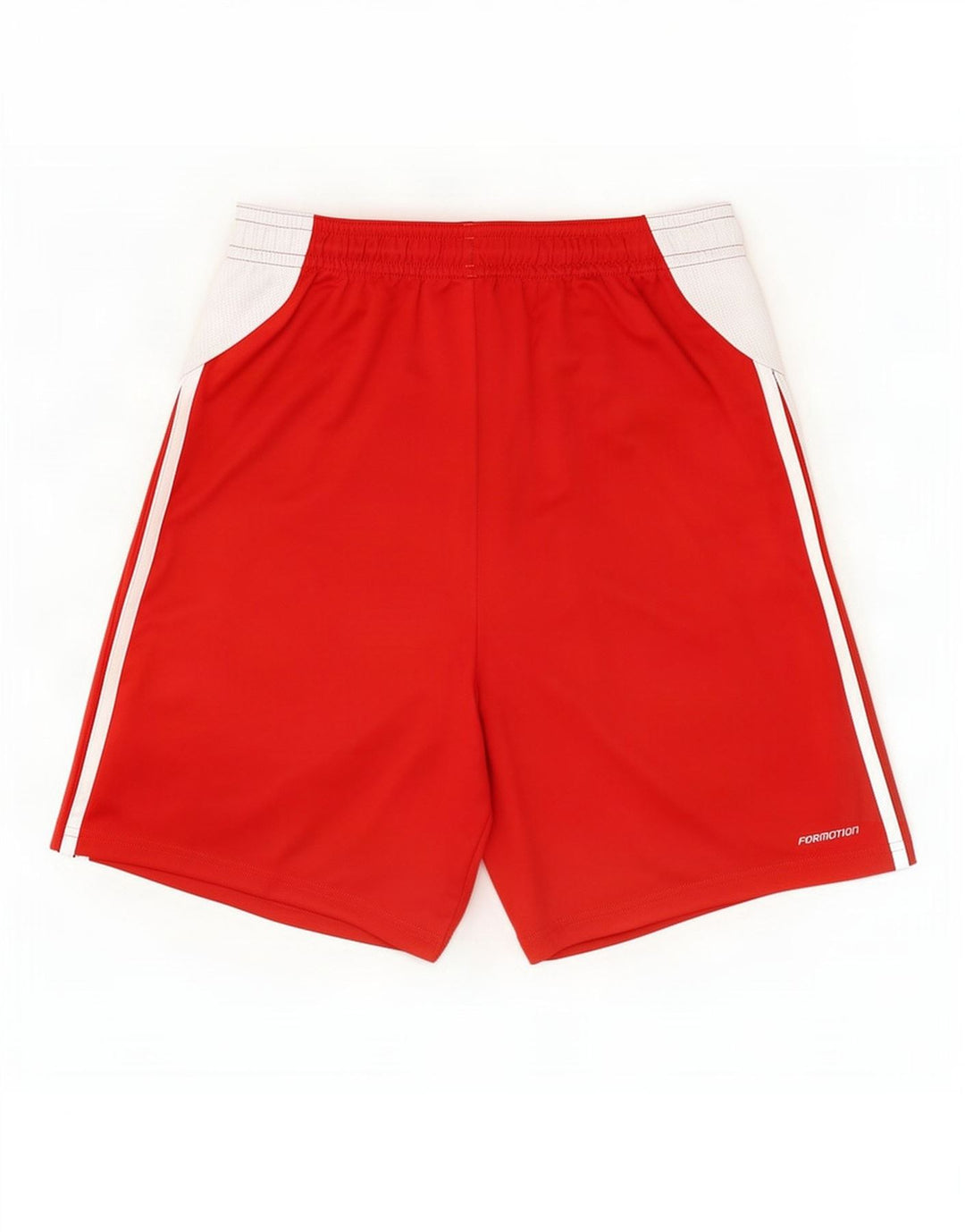 Adidas Herren-Sportshorts, großes rotes Colourblock-Polyester