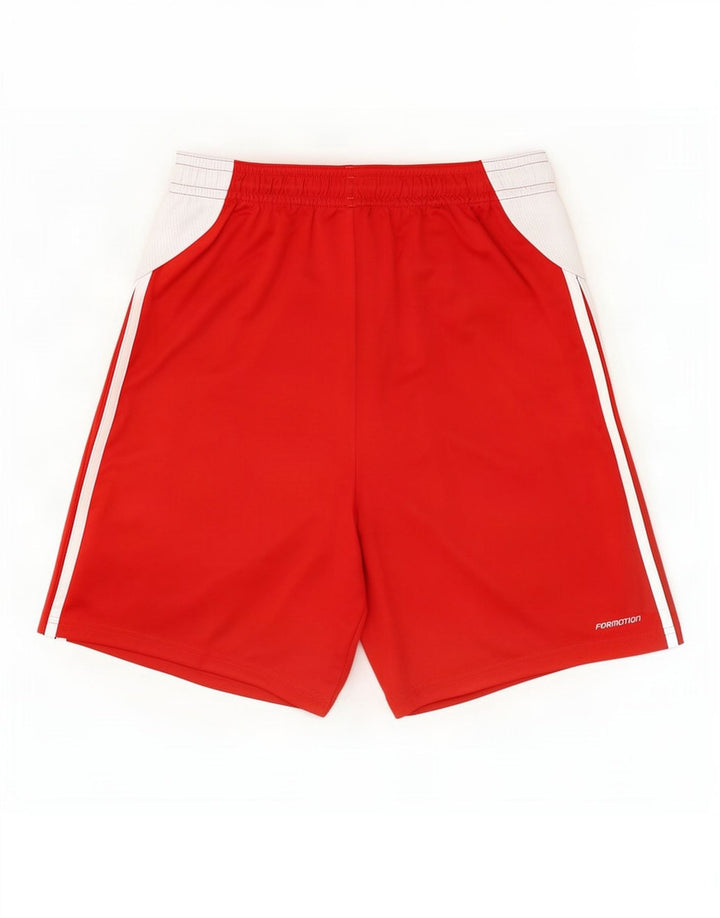 Adidas Herren-Sportshorts, großes rotes Colourblock-Polyester