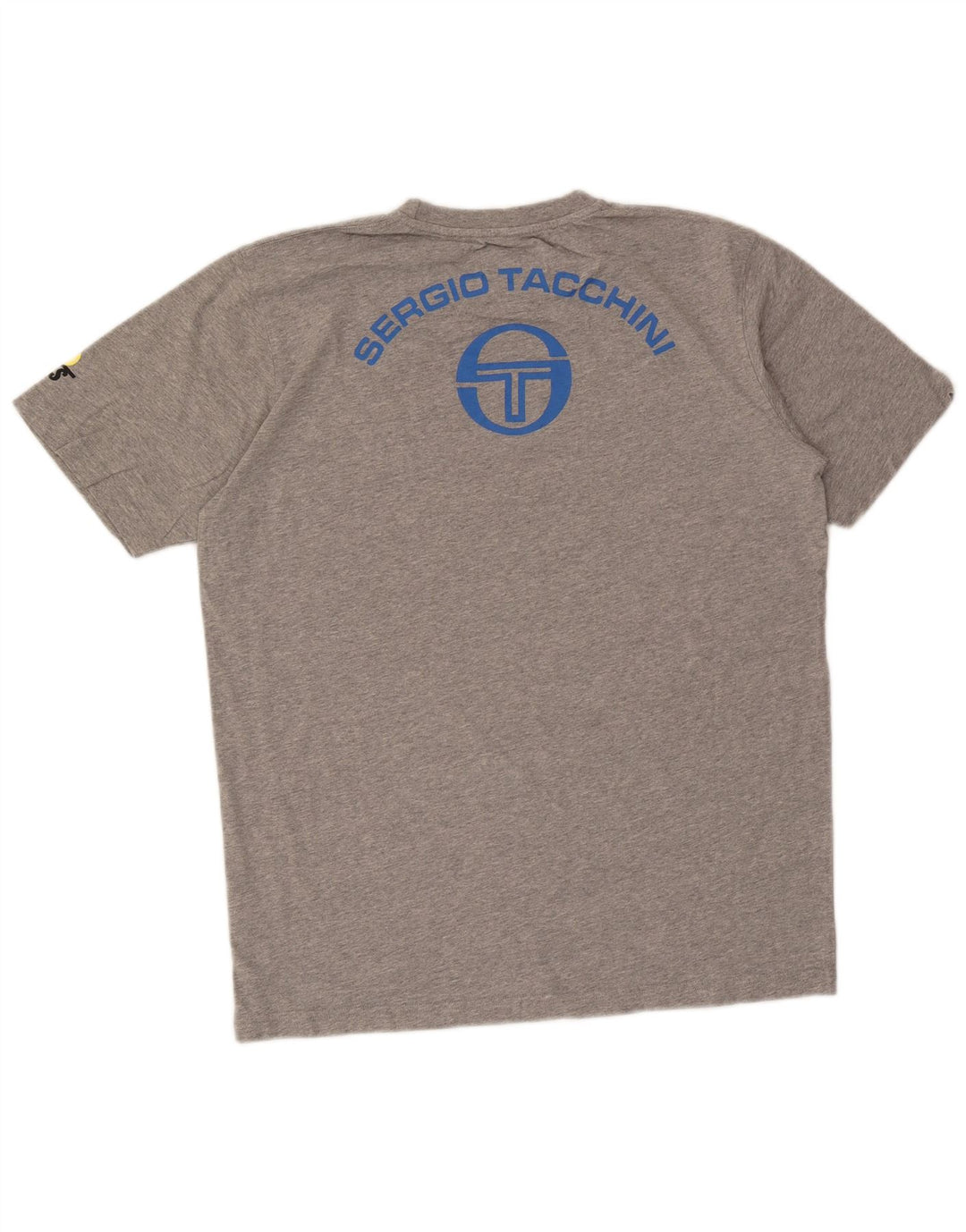 Sergio Tacchini Herren-T-Shirt mit Grafik, Größe L, Grau, Baumwolle