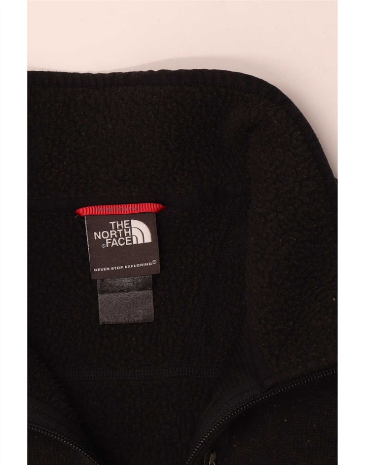 The North Face Herren-Pullover mit Reißverschluss am Hals, Mittelschwarz