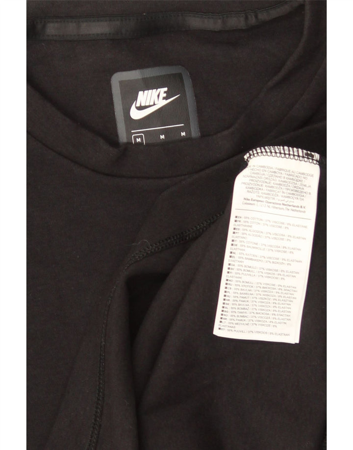 NIKE Herren-Top, langärmelig, mittelschwarz, Baumwolle