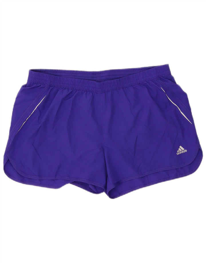 ADIDAS Damen Climalite Sport Shorts UK 18 XL Lila Polyester