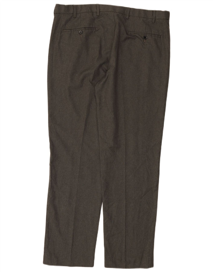 Marks & Spencer Herren-Anzughose mit gerader Passform, gerade Passform, W38, L31, Grau