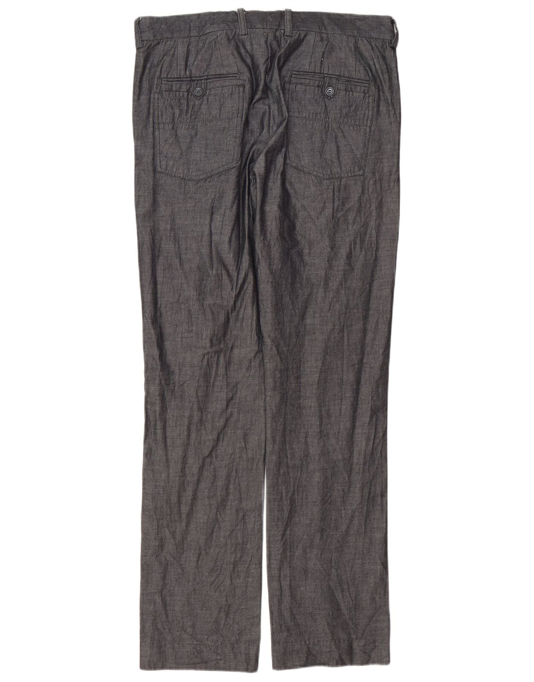 Gerade Anzughose für Herren von Zara, EU 44, Größe L, W34, L35, Grau
