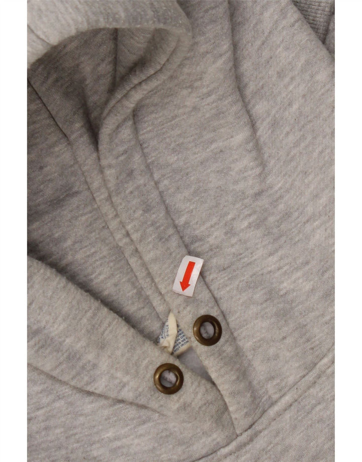 CHAMPION Womens Graphic Hoodie Jumper UK 14 Medium Grey