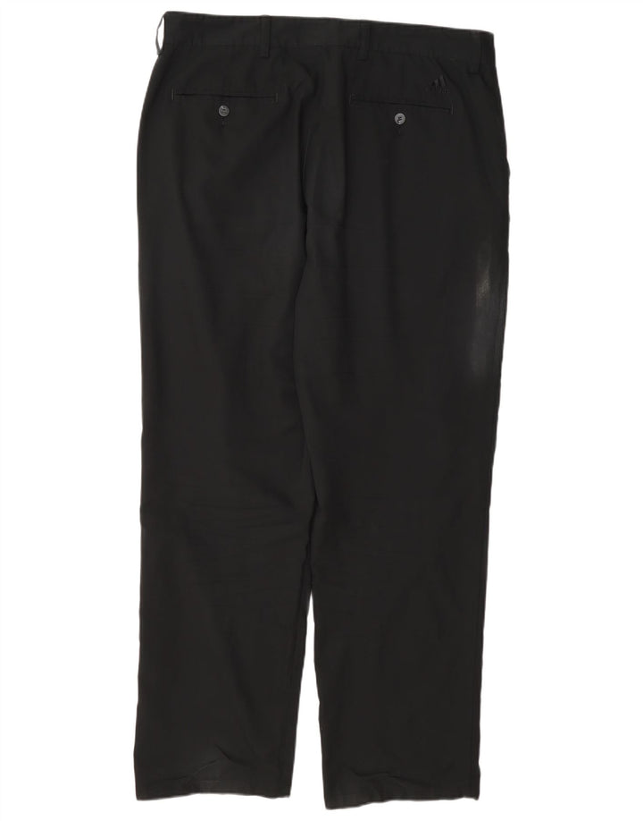 Adidas Herren Straight Chino Hose W36 L30 Schwarz Polyester