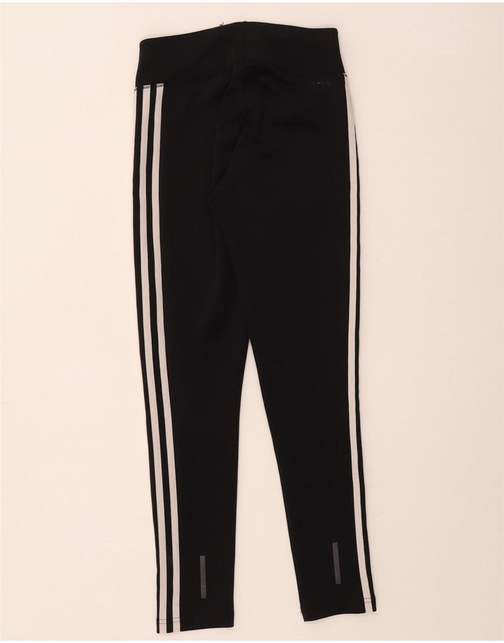 Adidas Damen Climalite Leggings UK 4/6 XS Schwarz Polyester