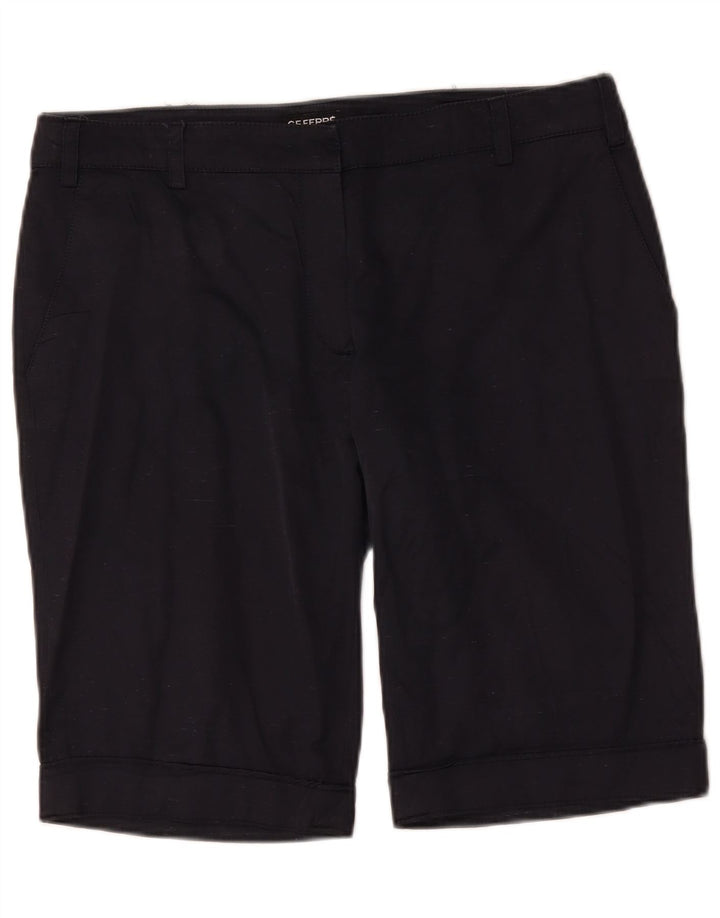 Gianfranco Ferre Damen Chinoshorts W34 Große marineblaue Seide