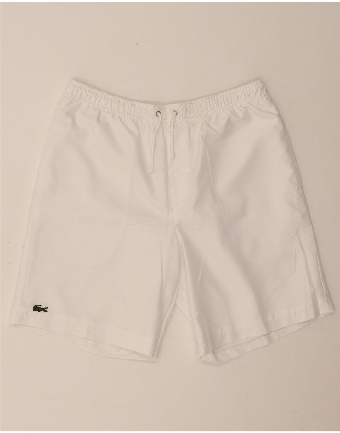 Lacoste Herren-Sportshorts, Größe 4, mittelweiß, Polyester