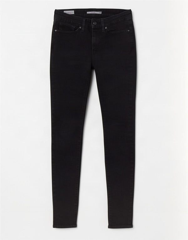 Levi's Damen 711 Skinny Jeans W27 L30 Marineblau