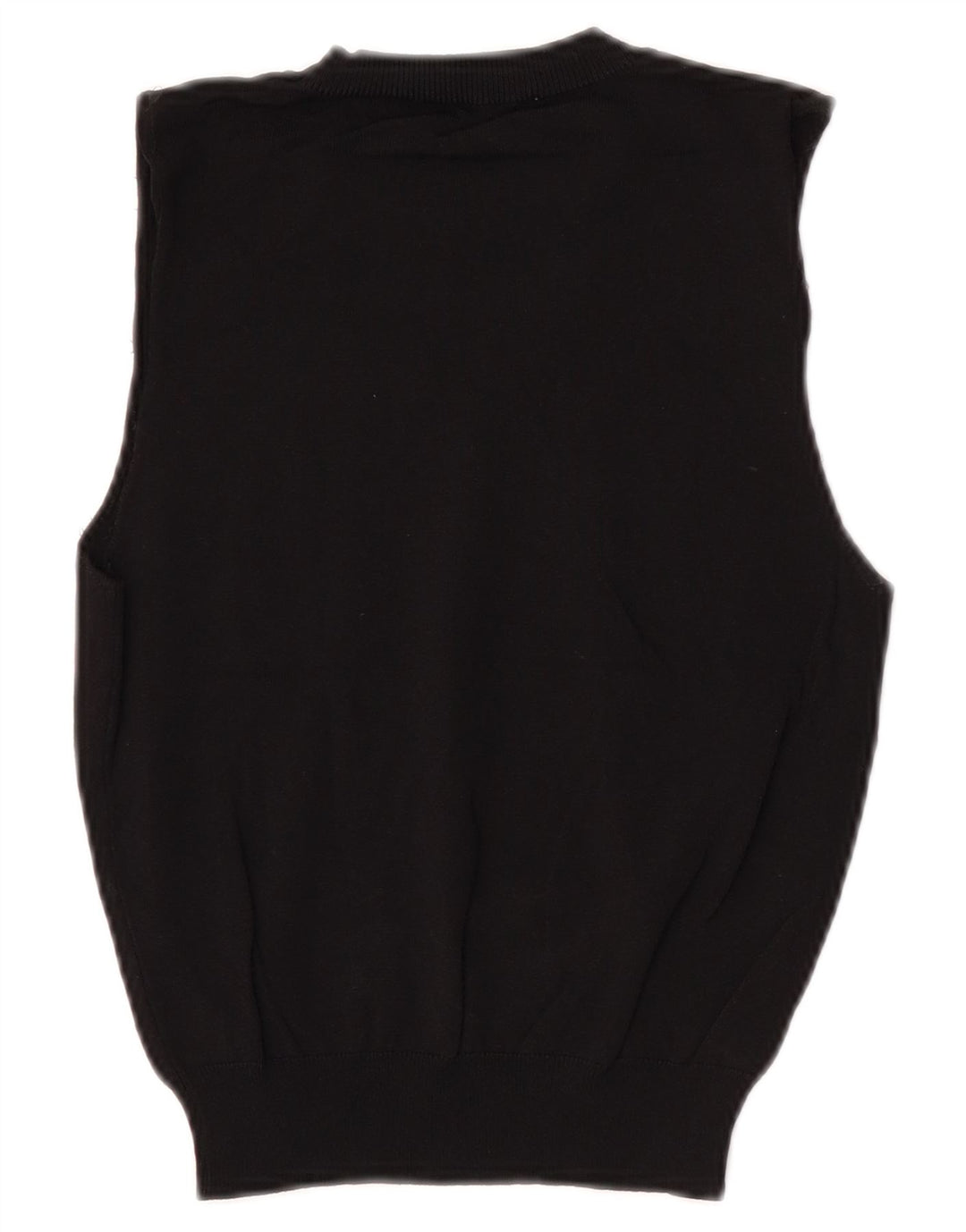 Zara Damen Crop Vest Tank Top UK 8 Small Schwarz Polyester