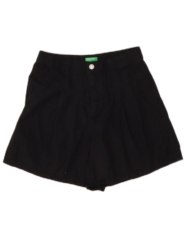 Benetton Damen Jeansshorts W28 Medium Schwarz