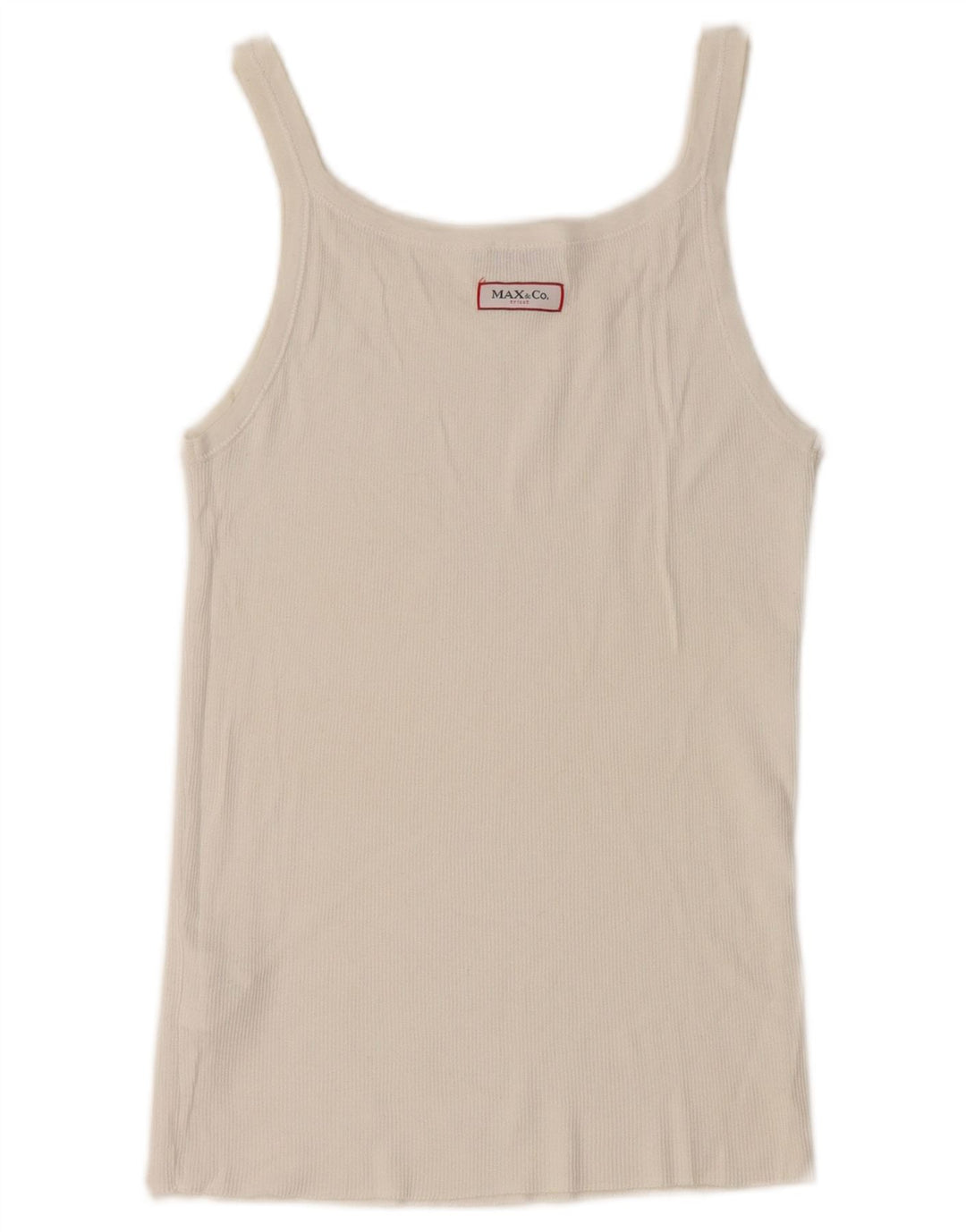 Max & Co. Damen Crop Cami Top UK 12 Mittelweiße Baumwolle