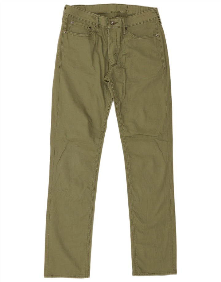Levi's Herren 511 Slim Jeans W33 L34 Khaki Baumwolle