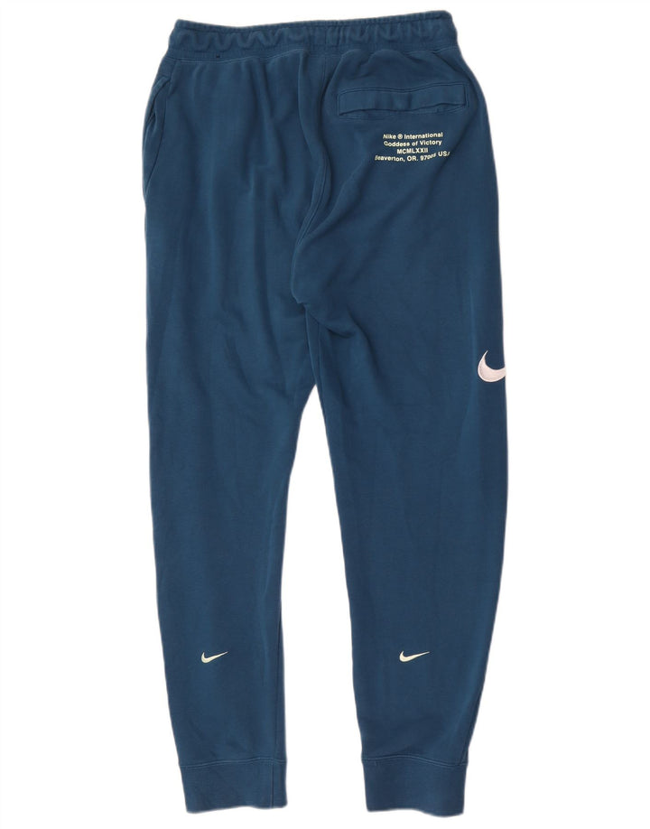 Nike Herren-Trainingsanzug mit Grafik, Größe S, blau, Baumwolle