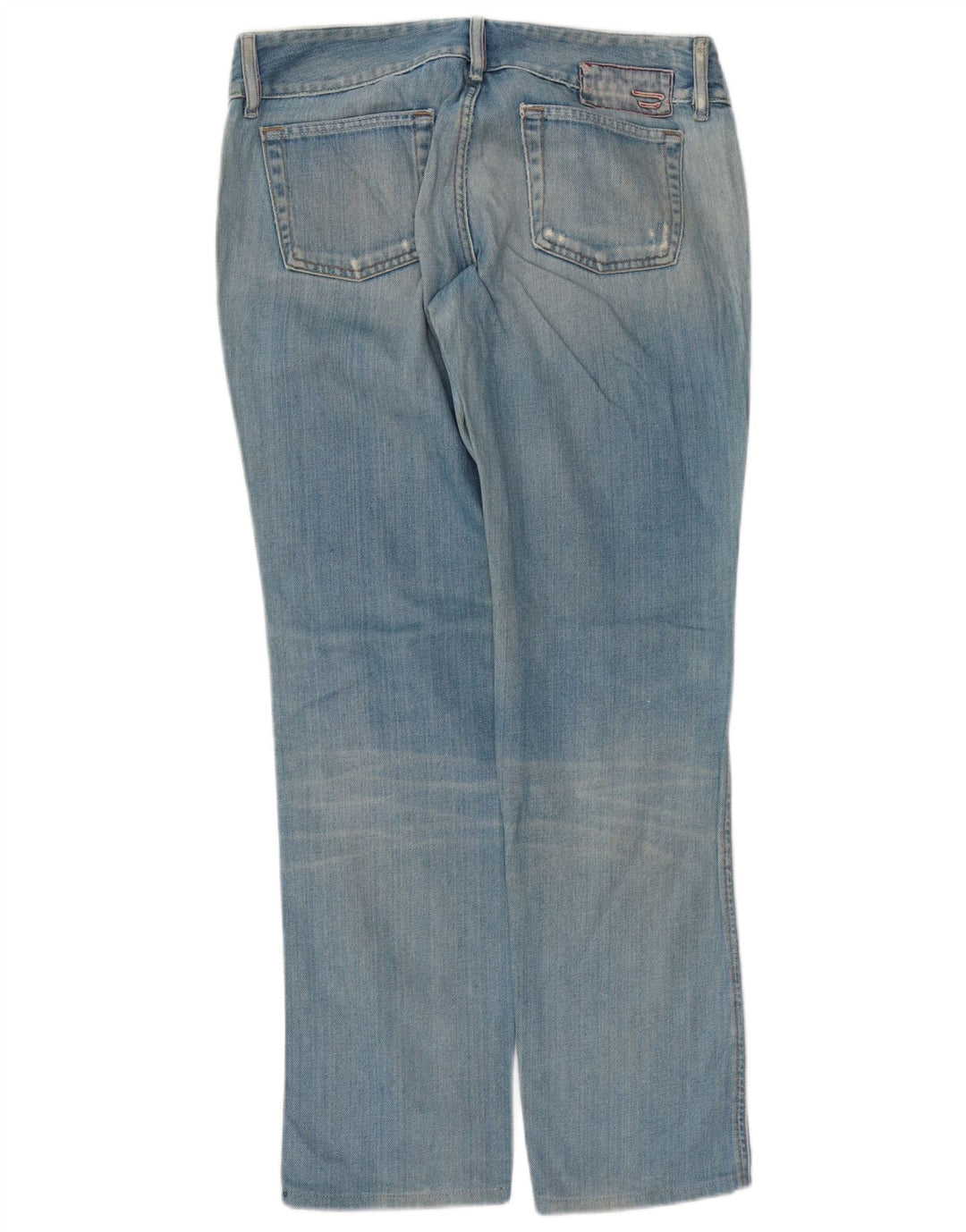DIESEL Damen Straight Jeans W31 L31 Blaue Baumwolle