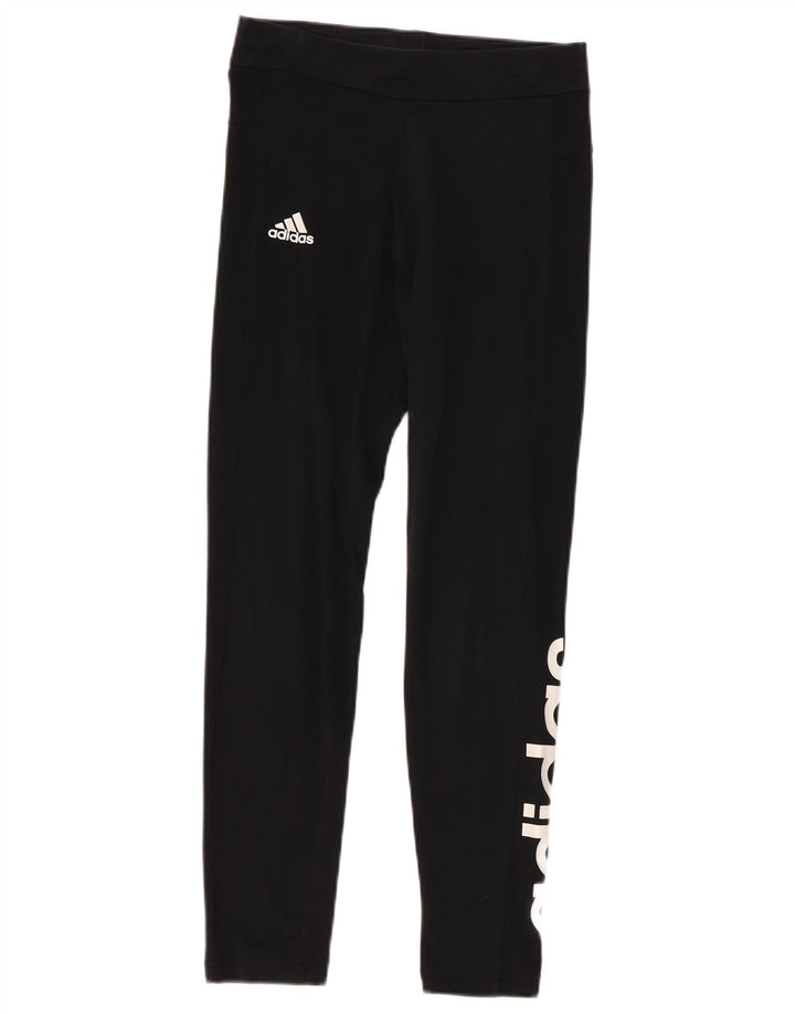 Adidas Damen Graphic Leggings Medium Schwarz Sport