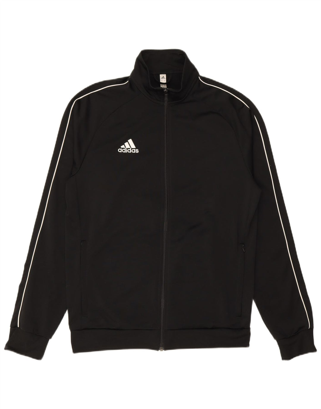 ADIDAS Herren-Trainingsanzug-Oberjacke, Mittelschwarzes Polyester