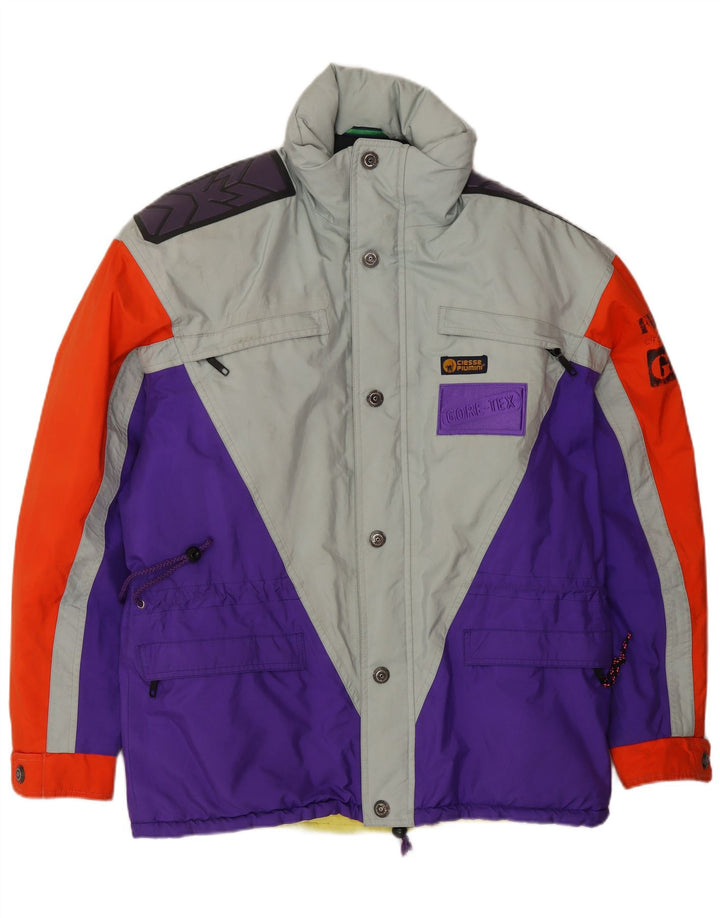 Ciesse Piumini Herren Skijacke UK 42 XL Mehrfarbiges Colourblock-Polyester