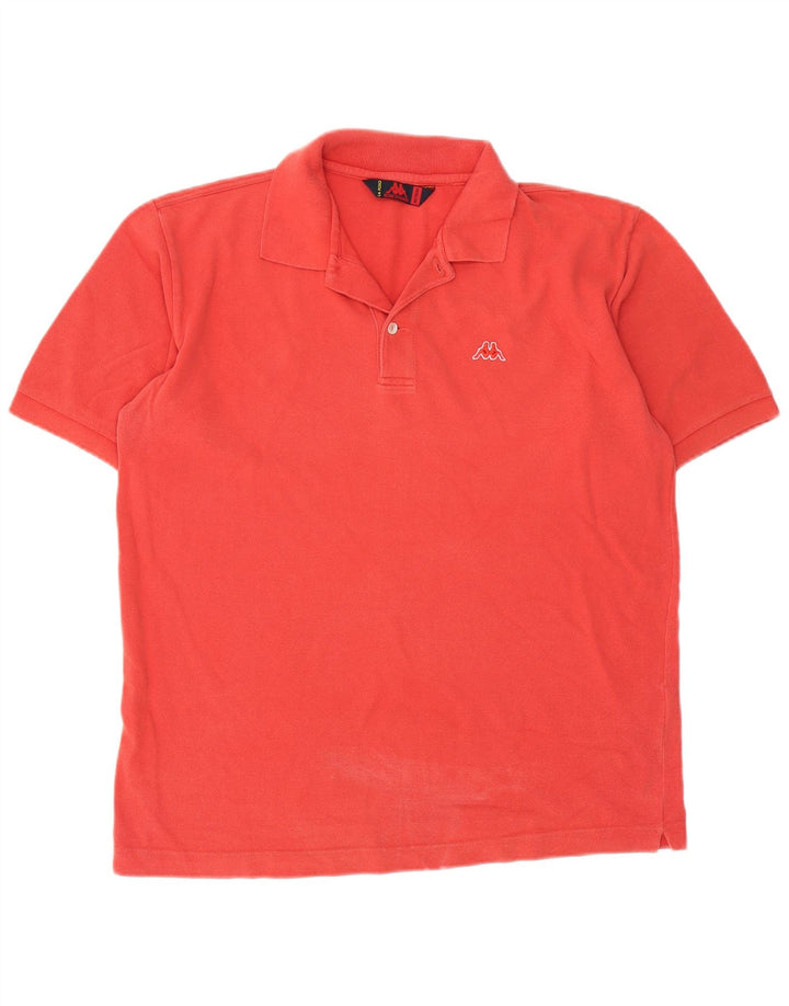 Kappa Herren-Poloshirt aus mittelroter Baumwolle