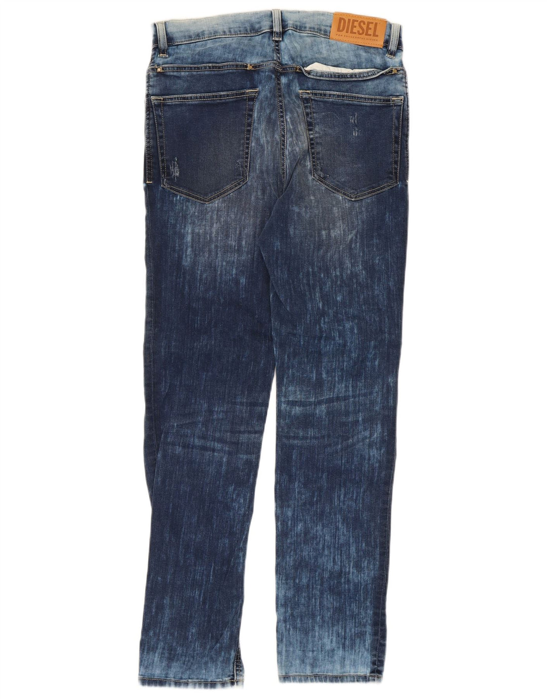 Diesel Jungen Distressed Straight Jeans 13–14 Jahre W30 L28 Blaue Baumwolle