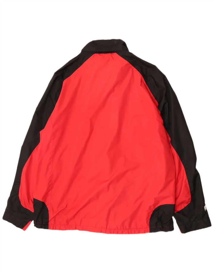 Iguana Herren-Regenjacke, UK 46 3XL, rotes Colourblock-Polyester