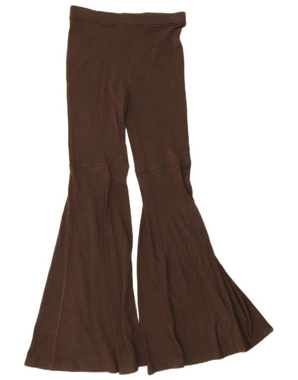 Roccobarocco Damen Flare Leggings UK 8 Small Braun