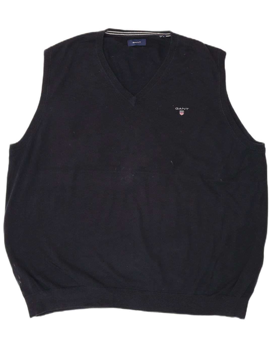 Gant Herren Weste Tank Top 4XL Marineblau Baumwolle