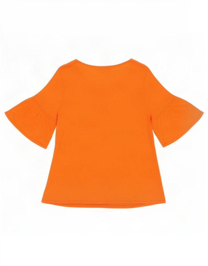 Marks & Spencer Damen Blusenoberteil UK 14 Mittelorange Acryl