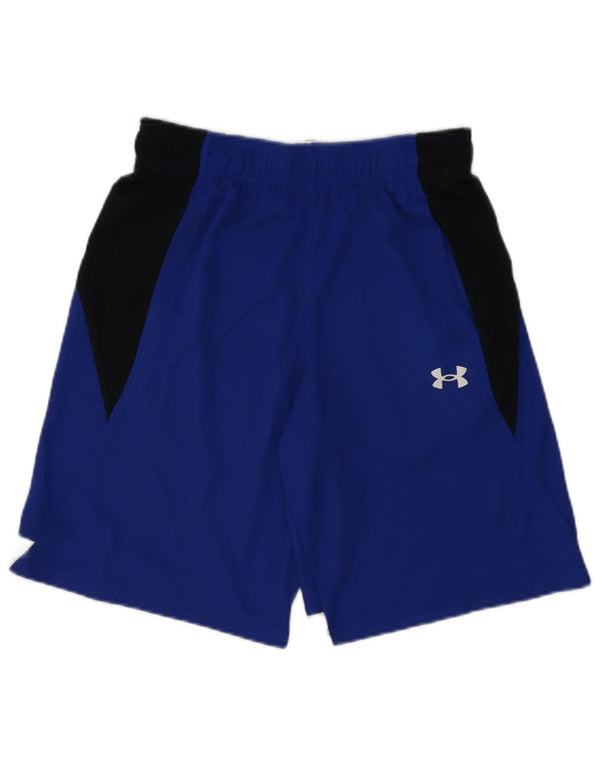 Under Armour Herren-Sportshorts, klein, blaues Farbblock-Polyester