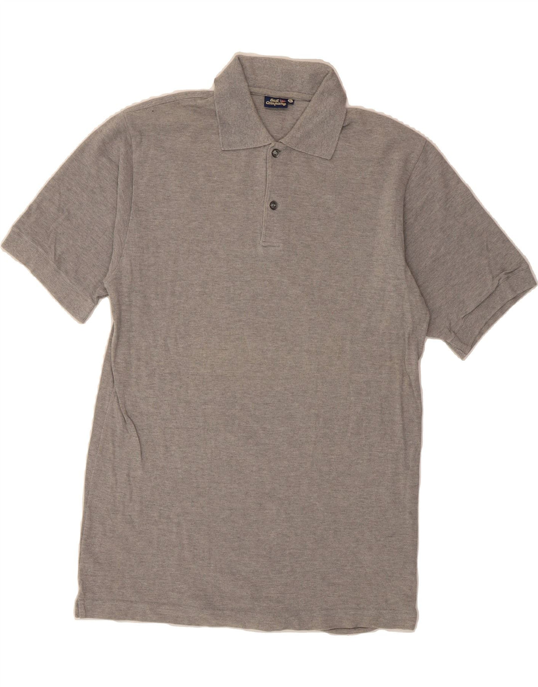 BEST COMPANY Mens Polo Shirt Large Grey Cotton Vintage Best Company and Second-Hand Best Company from Messina Hembry 