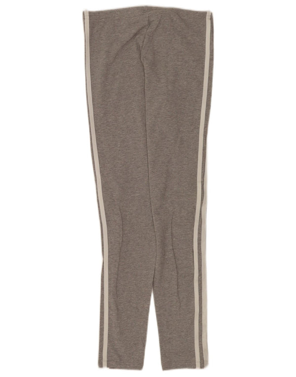 Adidas Mädchen-Leggings, 11–12 Jahre, graue Baumwolle